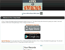 Tablet Screenshot of 4pics1song.info